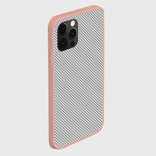 Чехол iPhone 12 Pro Max Белая змея / 3D-Светло-розовый – фото 2