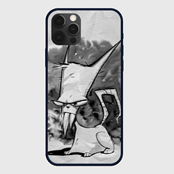 Чехол iPhone 12 Pro Max Кот зловред - червяк джим