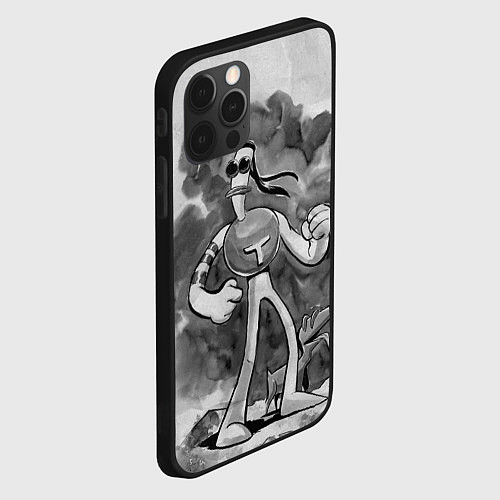 Чехол iPhone 12 Pro Max Томминавт и Клювик / 3D-Черный – фото 2