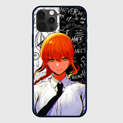 Чехол для iPhone 12 Pro Max Макима в костюме - Человек бензопила, цвет: 3D-черный