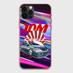 Чехол для iPhone 12 Pro Max Honda Civic - JDM style, цвет: 3D-светло-розовый