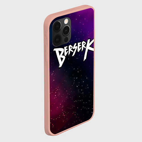 Чехол iPhone 12 Pro Max Berserk gradient space / 3D-Светло-розовый – фото 2