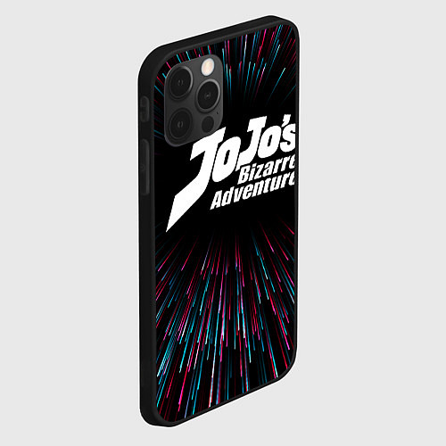 Чехол iPhone 12 Pro Max JoJo Bizarre Adventure infinity / 3D-Черный – фото 2