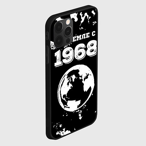 Чехол iPhone 12 Pro Max На Земле с 1968: краска на темном / 3D-Черный – фото 2