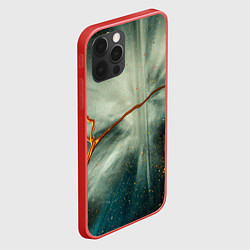 Чехол для iPhone 12 Pro Max Туман, лучи и краски, цвет: 3D-красный — фото 2