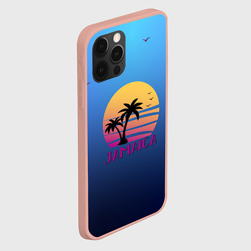 Чехол iPhone 12 Pro Max Jamaica / 3D-Светло-розовый – фото 2