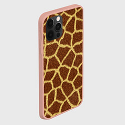 Чехол для iPhone 12 Pro Max Текстура жирафа, цвет: 3D-светло-розовый — фото 2