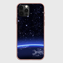 Чехол для iPhone 12 Pro Max Земной горизонт, цвет: 3D-светло-розовый
