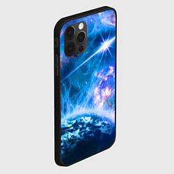 Чехол для iPhone 12 Pro Max Космос - планета и яркая звезда, цвет: 3D-черный — фото 2