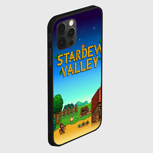 Чехол iPhone 12 Pro Max Мой дом в Stardew Valley / 3D-Черный – фото 2