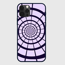 Чехол для iPhone 12 Pro Max Спираль - оптическая иллюзия, цвет: 3D-черный