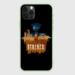 Чехол для iPhone 12 Pro Max STALKER одиночка в поле, цвет: 3D-салатовый