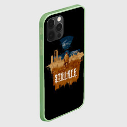 Чехол для iPhone 12 Pro Max STALKER одиночка в поле, цвет: 3D-салатовый — фото 2