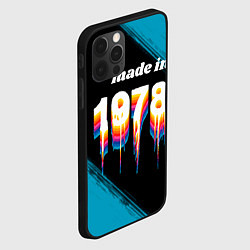 Чехол для iPhone 12 Pro Max Made in 1978: liquid art, цвет: 3D-черный — фото 2
