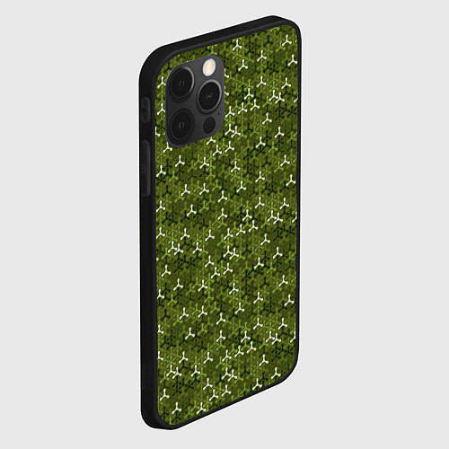 Чехол iPhone 12 Pro Max Милитари спиннер / 3D-Черный – фото 2