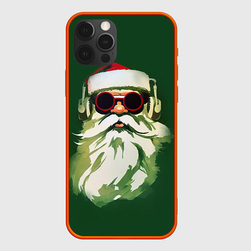 Чехол iPhone 12 Pro Max Добрый Санта / 3D-Красный – фото 1