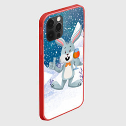 Чехол для iPhone 12 Pro Max Кролик с шампанским, цвет: 3D-красный — фото 2