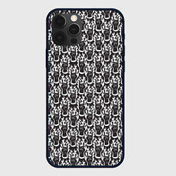 Чехол для iPhone 12 Pro Max Рука с жестом рок в пламени, цвет: 3D-черный