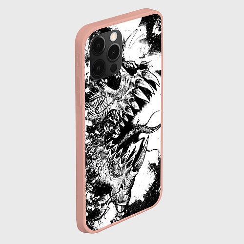 Чехол iPhone 12 Pro Max Демоны внутри тебя / 3D-Светло-розовый – фото 2