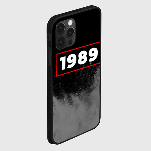 Чехол iPhone 12 Pro Max 1989 - в красной рамке на темном / 3D-Черный – фото 2