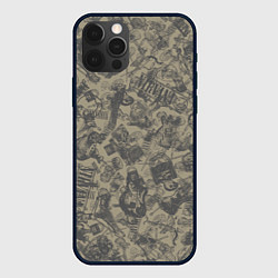 Чехол для iPhone 12 Pro Max Nirvana style, цвет: 3D-черный