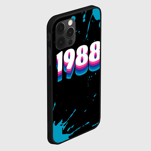 Чехол iPhone 12 Pro Max Made in 1988: vintage art / 3D-Черный – фото 2