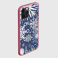 Чехол для iPhone 12 Pro Max Волшебный снегопад, цвет: 3D-малиновый — фото 2