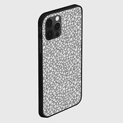 Чехол для iPhone 12 Pro Max Круги штрихованные, цвет: 3D-черный — фото 2