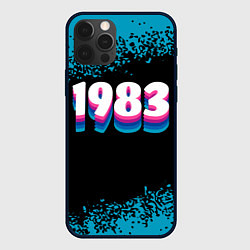 Чехол для iPhone 12 Pro Max Made in 1983: vintage art, цвет: 3D-черный
