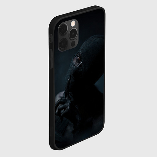 Чехол iPhone 12 Pro Max Мумия тишина / 3D-Черный – фото 2