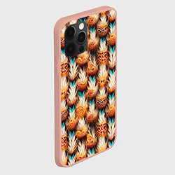 Чехол для iPhone 12 Pro Max Боевое одеяние шамана, цвет: 3D-светло-розовый — фото 2