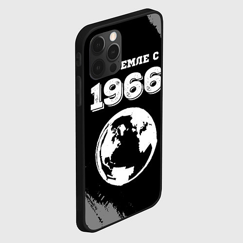 Чехол iPhone 12 Pro Max На Земле с 1966: краска на темном / 3D-Черный – фото 2