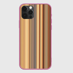 Чехол iPhone 12 Pro Max Золотистые и серые линии в геометрии