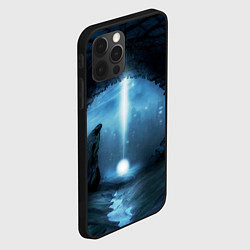 Чехол для iPhone 12 Pro Max Тёмная арка и свет в космосе, цвет: 3D-черный — фото 2