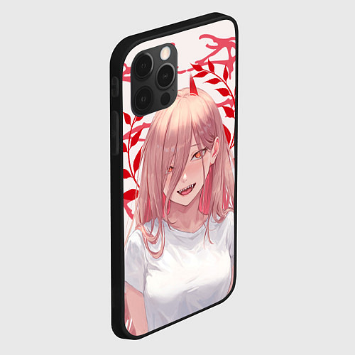 Чехол iPhone 12 Pro Max Человек-бензопила - Power / 3D-Черный – фото 2