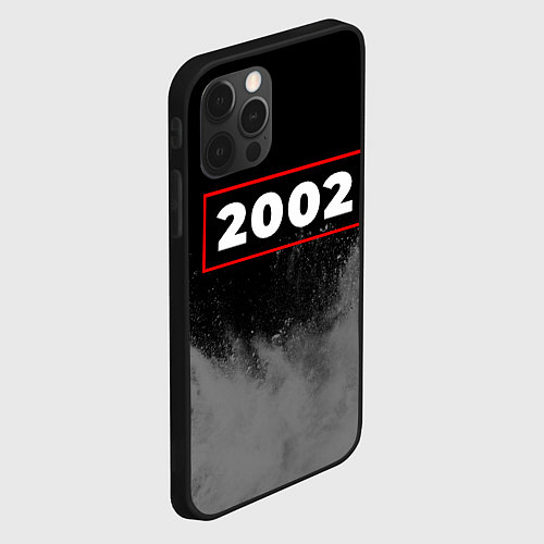 Чехол iPhone 12 Pro Max 2002 - в красной рамке на темном / 3D-Черный – фото 2