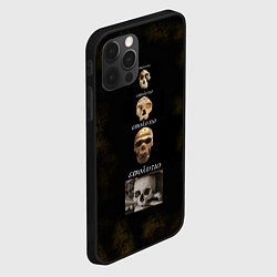 Чехол для iPhone 12 Pro Max Черепуньки, цвет: 3D-черный — фото 2