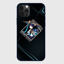 Чехол iPhone 12 Pro Max Странник Скарамучча в ромбе