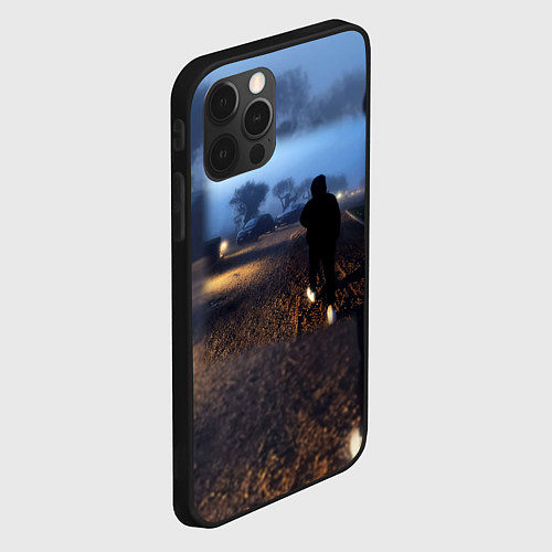 Чехол iPhone 12 Pro Max Фараон филармония альбом / 3D-Черный – фото 2