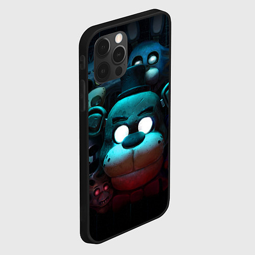 Чехол iPhone 12 Pro Max Фредди VR / 3D-Черный – фото 2
