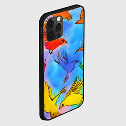 Чехол для iPhone 12 Pro Max Акварельные крылья, цвет: 3D-черный — фото 2