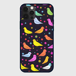 Чехол для iPhone 12 Pro Max Сказочные птички синички, цвет: 3D-черный