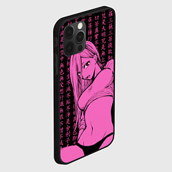 Чехол для iPhone 12 Pro Max Человек - бензопила Пауэр в топике, цвет: 3D-черный — фото 2