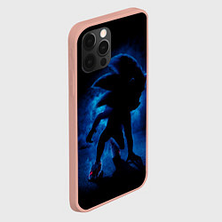 Чехол для iPhone 12 Pro Max Sonic - dark theme, цвет: 3D-светло-розовый — фото 2