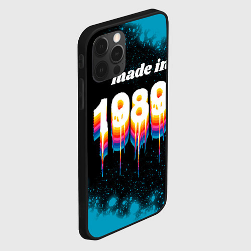 Чехол iPhone 12 Pro Max Made in 1989: liquid art / 3D-Черный – фото 2