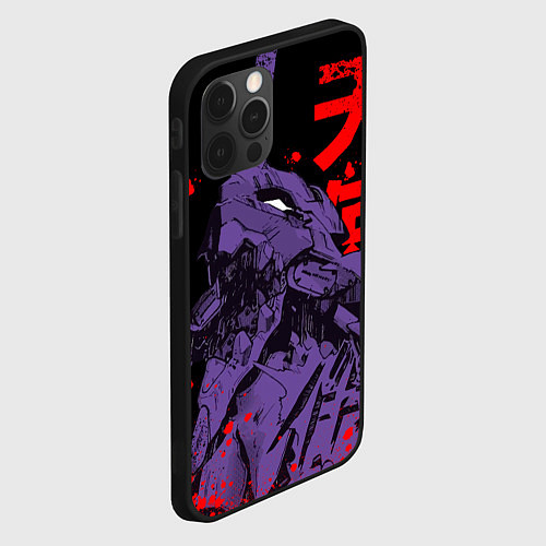 Чехол iPhone 12 Pro Max Евангелион - eva berserk / 3D-Черный – фото 2