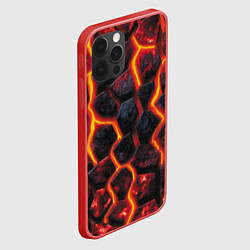 Чехол для iPhone 12 Pro Max Течёт лава, цвет: 3D-красный — фото 2