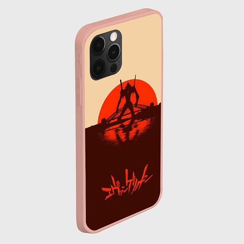 Чехол iPhone 12 Pro Max Евангелион ноль один / 3D-Светло-розовый – фото 2