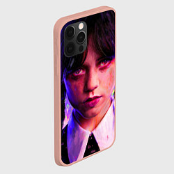 Чехол для iPhone 12 Pro Max Уэнсдэй неон, цвет: 3D-светло-розовый — фото 2