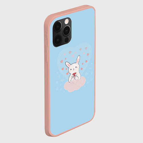 Чехол iPhone 12 Pro Max Всех люблю / 3D-Светло-розовый – фото 2